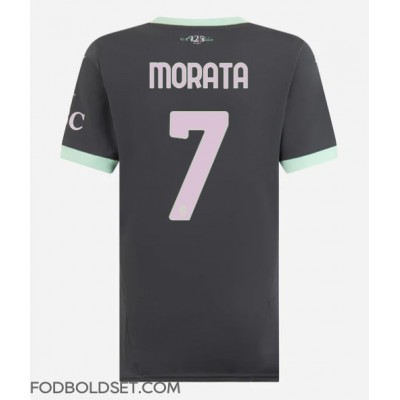 AC Milan Alvaro Morata #7 Tredjetrøje Dame 2024-25 Kortærmet AC Milan Alvaro Morata #7 Tredjetrøje Dame 2024-25 Kortærmet